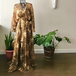 ASOS DESIGN kimono sleeve maxi dress in oversized